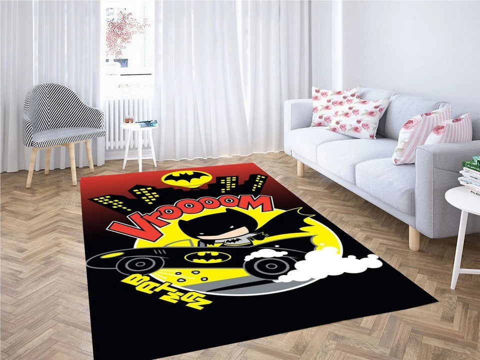 Chibi Batmobil E Teppich, Teppiche - Outdoor Teppich, Teppich Wohnzimmer, Küchenteppich, Kinderzimmer, Modern
