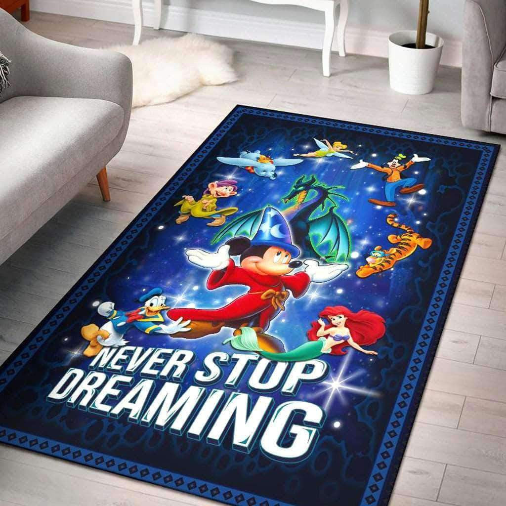 Never Stop Dreaminge Teppich, Teppiche - Outdoor Teppich, Teppich Wohnzimmer, Küchenteppich, Kinderzimmer, Modern