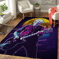 Keith Richards Artwork Music Synthwave 80S Art Teppich, Teppiche - Outdoor Teppich, Teppich Wohnzimmer, Küchenteppich, Kinderzimmer, Modern