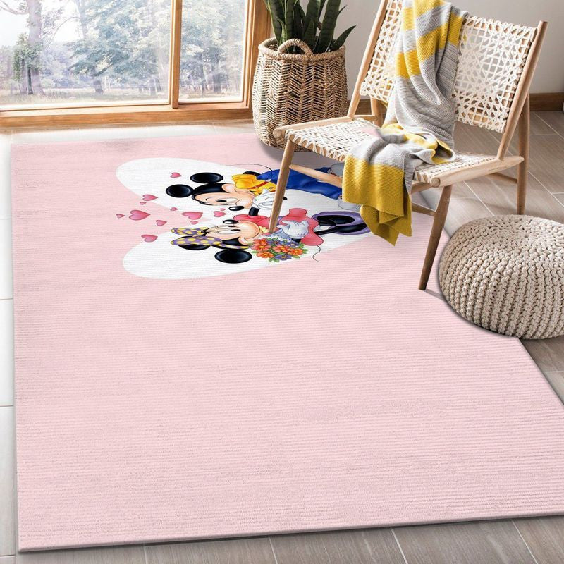 Mickey And Minnie Mouse Disney 17 Teppich, Teppiche - Outdoor Teppich, Teppich Wohnzimmer, Küchenteppich, Kinderzimmer, Modern