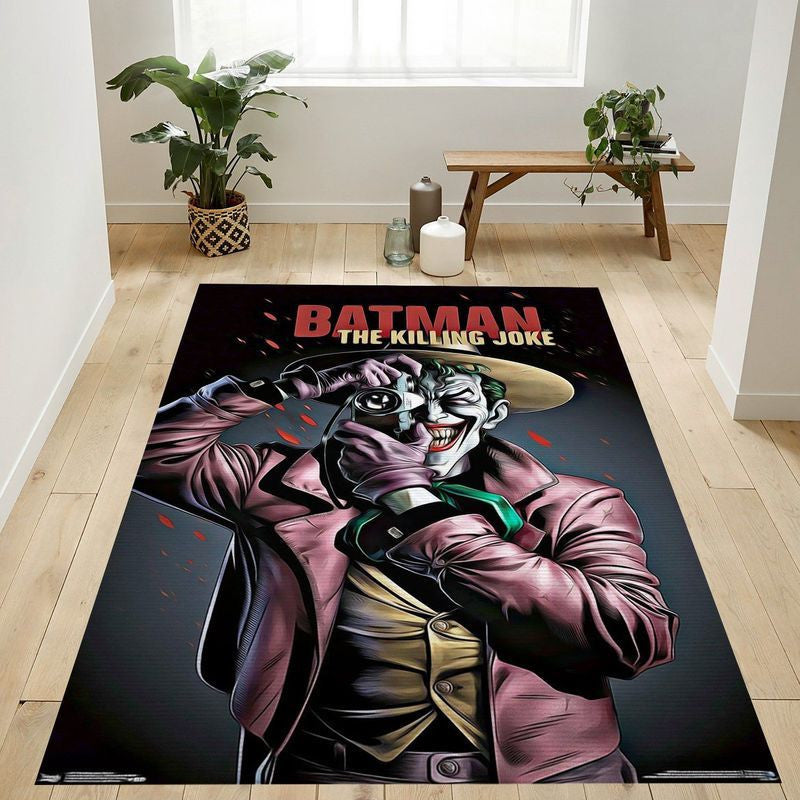 Joker Suicide Squad Dc Comics Movie The Killing Joke Key Art Teppich, Teppiche - Outdoor Teppich, Teppich Wohnzimmer, Küchenteppich, Kinderzimmer, Modern