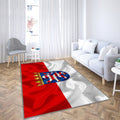 Flagge von Hessen Teppich, Teppiche - Land Deutschland Outdoorteppich, Wohnzimmerteppich, Küchenteppich, Kinderzimmer, Modern