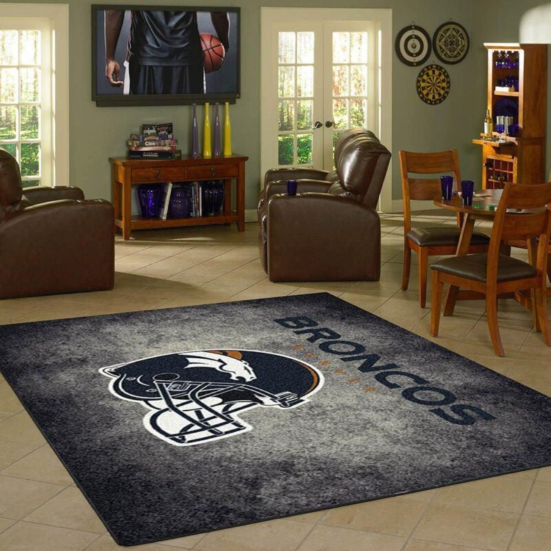 Denver Broncos Nfl Teppich, Teppiche - Outdoor Teppich, Teppich Wohnzimmer, Küchenteppich, Kinderzimmer, Modern