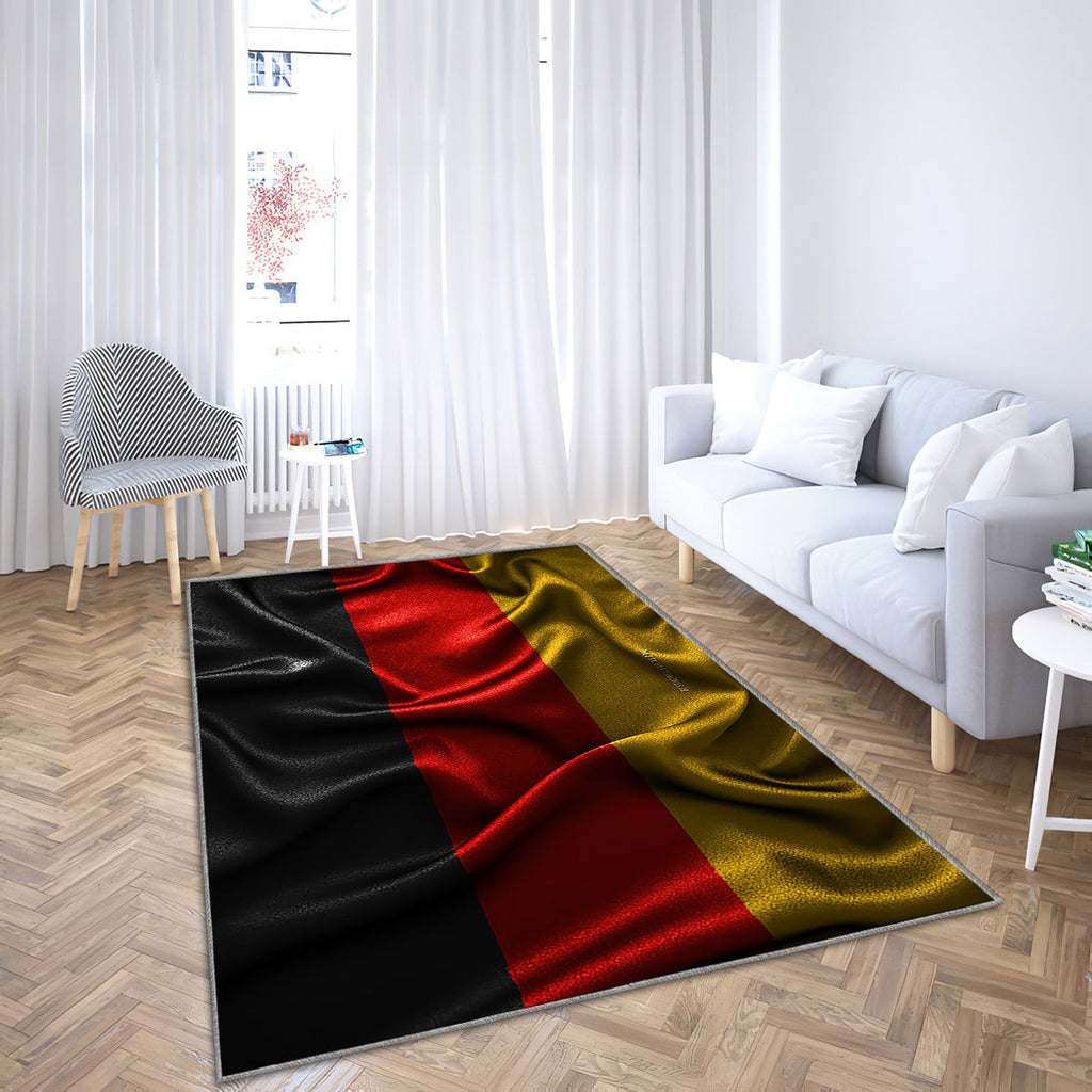 German Flag Silk Wavy Flags Teppich, Teppiche - Europäische Länder Outdoor Teppich, Teppich Wohnzimmer, Küchenteppich, Kinderzimmer, Modern