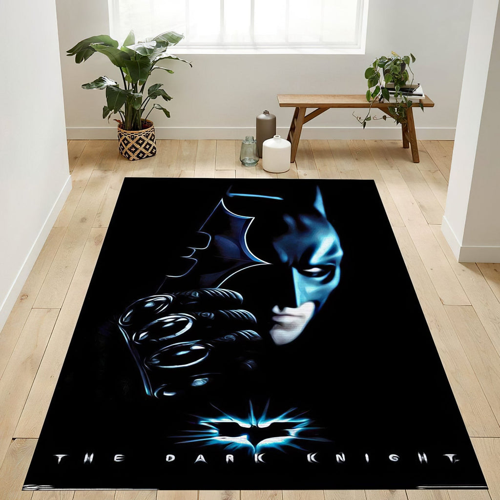 Dc Comics Movie The Dark Knight Batman With Batarang Teppich, Teppiche - Outdoor Teppich, Teppich Wohnzimmer, Küchenteppich, Kinderzimmer, Modern