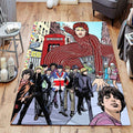 English Legendary Musicians Colorful Art David Bowie The Beatles Teppich, Teppiche - Outdoor Teppich, Teppich Wohnzimmer, Küchenteppich, Kinderzimmer, Modern