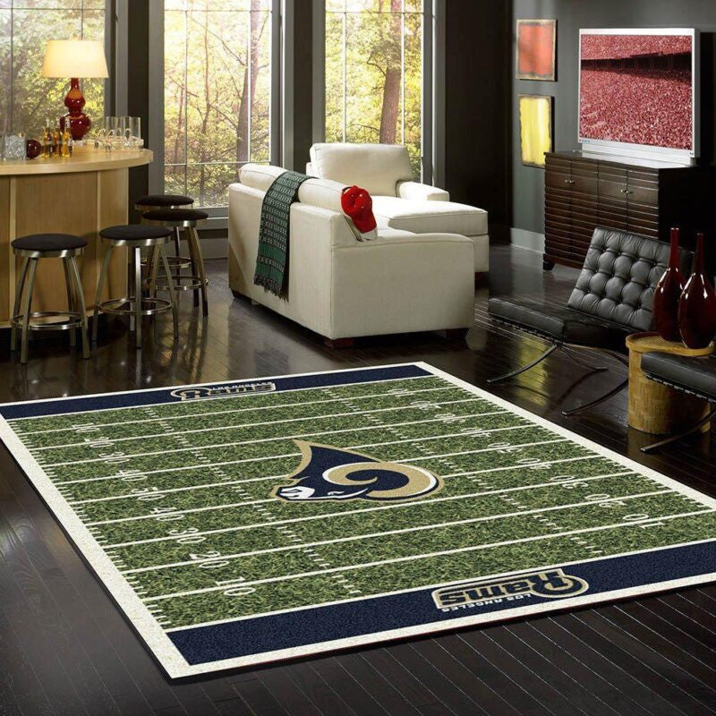 Los Angeles Rams Team Heimfeld E Teppich, Teppiche - Outdoor Teppich, Teppich Wohnzimmer, Küchenteppich, Kinderzimmer, Modern