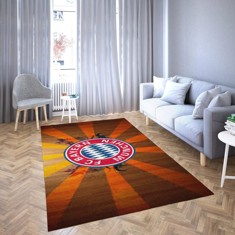 Bayern Fußballverein Modernes Logo Vorleger Von Hoher Qualitt Teppich, Teppiche - Outdoor Teppich, Teppich Wohnzimmer, Küchenteppich, Kinderzimmer, Modern