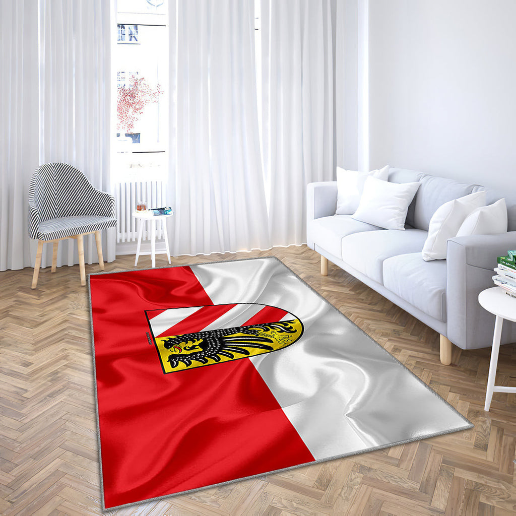 Flag Of Nuremberg Silk Texture Teppich, Teppiche - Rot-Weiße Seidenflagge Outdoor Teppich, Teppich Wohnzimmer, Küchenteppich, Kinderzimmer, Modern