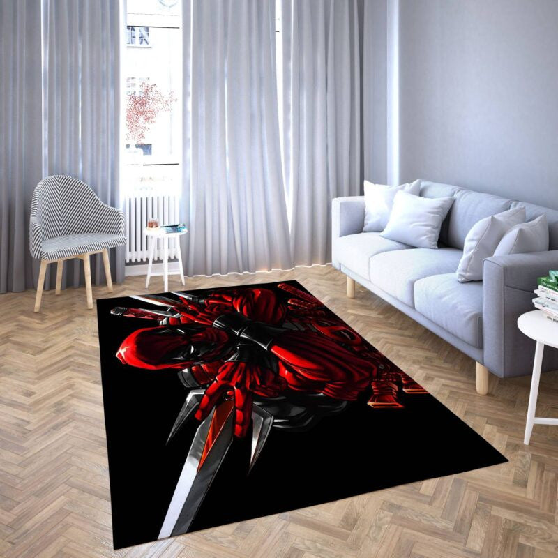 Deadpool Marvel Avengers 43 Teppich, Teppiche - Outdoor Teppich, Teppich Wohnzimmer, Küchenteppich, Kinderzimmer, Modern