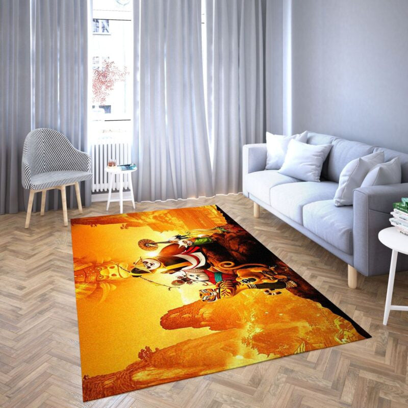 Kung Fu Panda 3 Karikatur Lieblings 17 Teppich, Teppiche - Outdoor Teppich, Teppich Wohnzimmer, Küchenteppich, Kinderzimmer, Modern