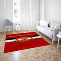 Manchester United Fußball Dunkelrot E Teppich, Teppiche - Outdoor Teppich, Teppich Wohnzimmer, Küchenteppich, Kinderzimmer, Modern