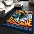 Global Defenders Justice League Heroes United Teppich, Teppiche - Outdoor Teppich, Teppich Wohnzimmer, Küchenteppich, Kinderzimmer, Modern