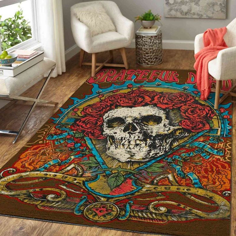 Grateful Dead Band 14 Teppich, Teppiche - Outdoor Teppich, Teppich Wohnzimmer, Küchenteppich, Kinderzimmer, Modern