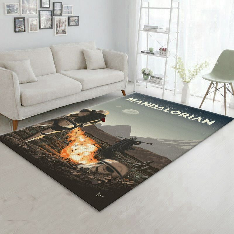 Mandalorian Baby Yoda Star Wars 52 Teppich, Teppiche - Outdoor Teppich, Teppich Wohnzimmer, Küchenteppich, Kinderzimmer, Modern