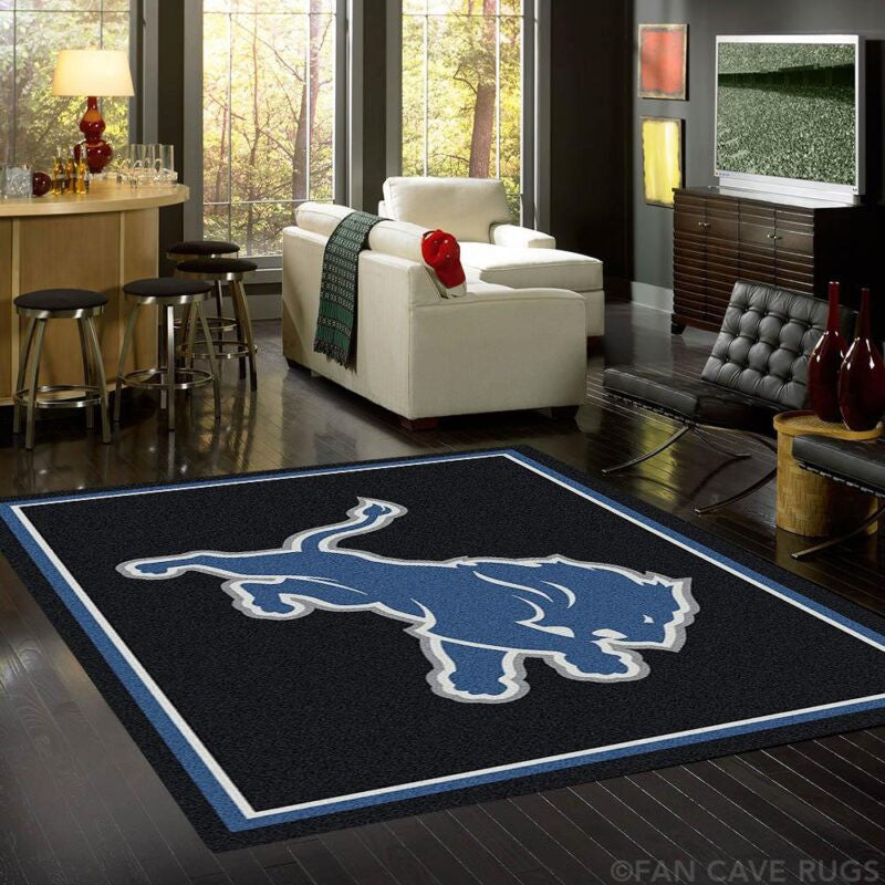 Detroit Lions Nfl 1 Teppich, Teppiche - Outdoor Teppich, Teppich Wohnzimmer, Küchenteppich, Kinderzimmer, Modern