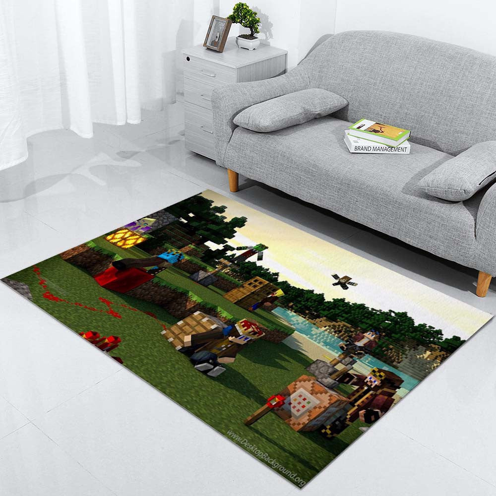 Minecraft 020 Teppich, Teppiche - Outdoor Teppich, Teppich Wohnzimmer, Küchenteppich, Kinderzimmer, Modern