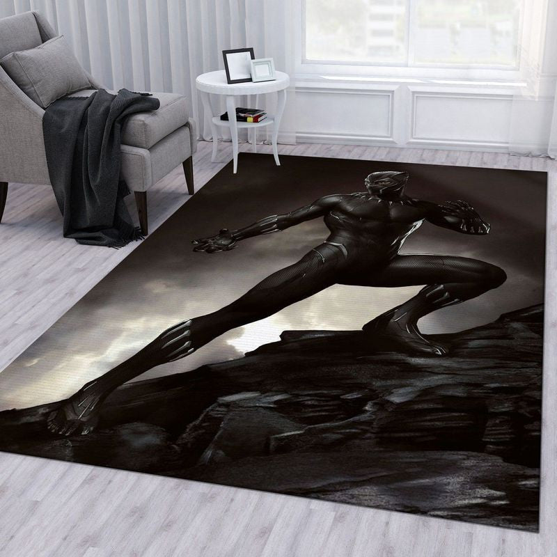 Black Panther Marvel 5 Teppich, Teppiche - Outdoor Teppich, Teppich Wohnzimmer, Küchenteppich, Kinderzimmer, Modern