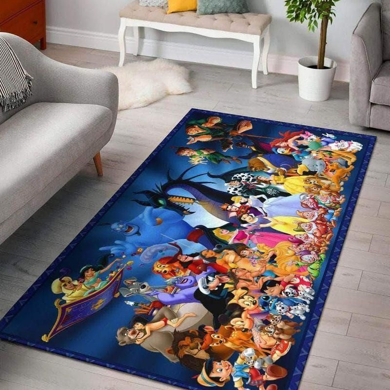 Disney Characters Iv Teppich, Teppiche - Outdoor Teppich, Teppich Wohnzimmer, Küchenteppich, Kinderzimmer, Modern
