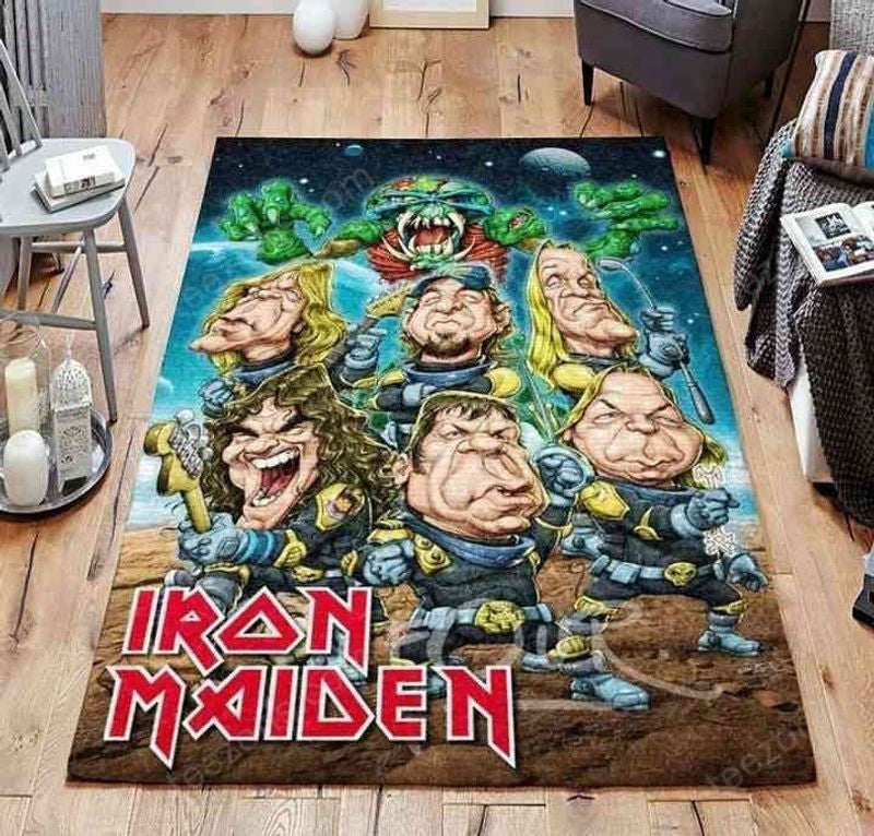 Iron Maiden Legend Rock Band Music Ii Teppich, Teppiche - Outdoor Teppich, Teppich Wohnzimmer, Küchenteppich, Kinderzimmer, Modern