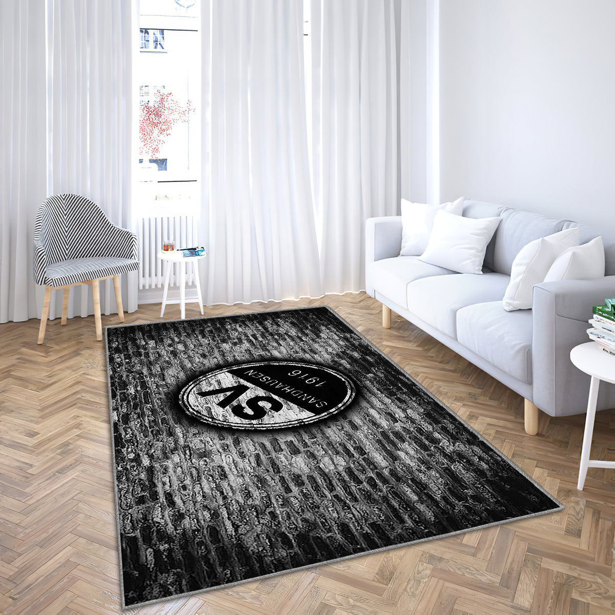 Sandhausen Fc Teppich, Teppiche - Deutscher Fußballverein Outdoor Teppich, Teppich Wohnzimmer, Küchenteppich, Kinderzimmer, Modern
