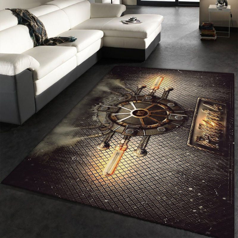 Fallout 4 Logo Gaming Teppich, Teppiche - Outdoor Teppich, Teppich Wohnzimmer, Küchenteppich, Kinderzimmer, Modern