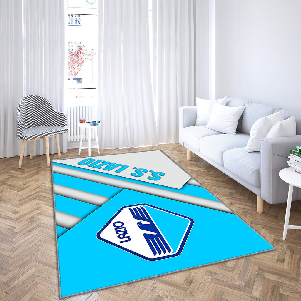 Lazio FC Teppich, Teppiche - Neues Logo Outdoorteppich, Wohnzimmerteppich, Küchenteppich, Kinderzimmer, Modern