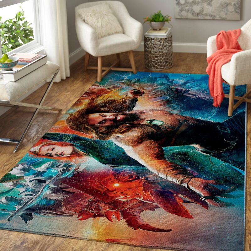Aquaman W 1 Teppich, Teppiche - Outdoor Teppich, Teppich Wohnzimmer, Küchenteppich, Kinderzimmer, Modern
