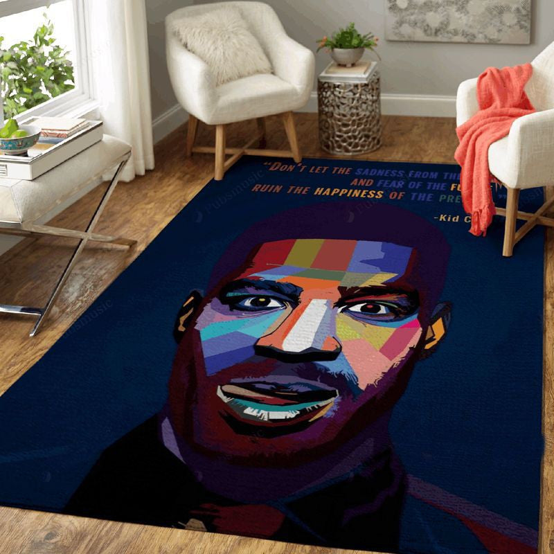 Kid Cudi Quotes Wpap Pop Art Teppich, Teppiche - Outdoor Teppich, Teppich Wohnzimmer, Küchenteppich, Kinderzimmer, Modern