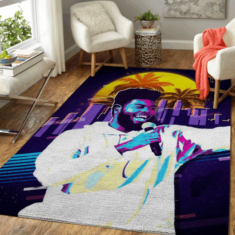 Khalid Donnel 80S Khalid Music Art Teppich, Teppiche - Outdoor Teppich, Teppich Wohnzimmer, Küchenteppich, Kinderzimmer, Modern