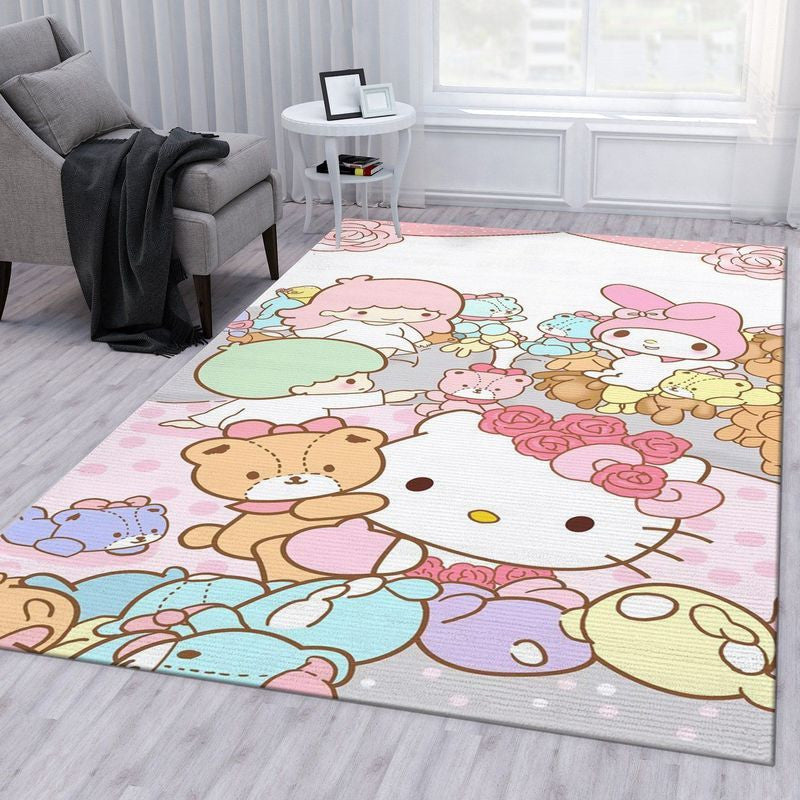 Hello Kitty 18 Teppich, Teppiche - Outdoor Teppich, Teppich Wohnzimmer, Küchenteppich, Kinderzimmer, Modern