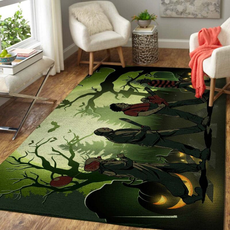 Michael Myers Abbey Road Horror Halloween Teppich, Teppiche - Outdoor Teppich, Teppich Wohnzimmer, Küchenteppich, Kinderzimmer, Modern