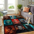 Horror Characters Teppich, Teppiche - Outdoor Teppich, Teppich Wohnzimmer, Küchenteppich, Kinderzimmer, Modern