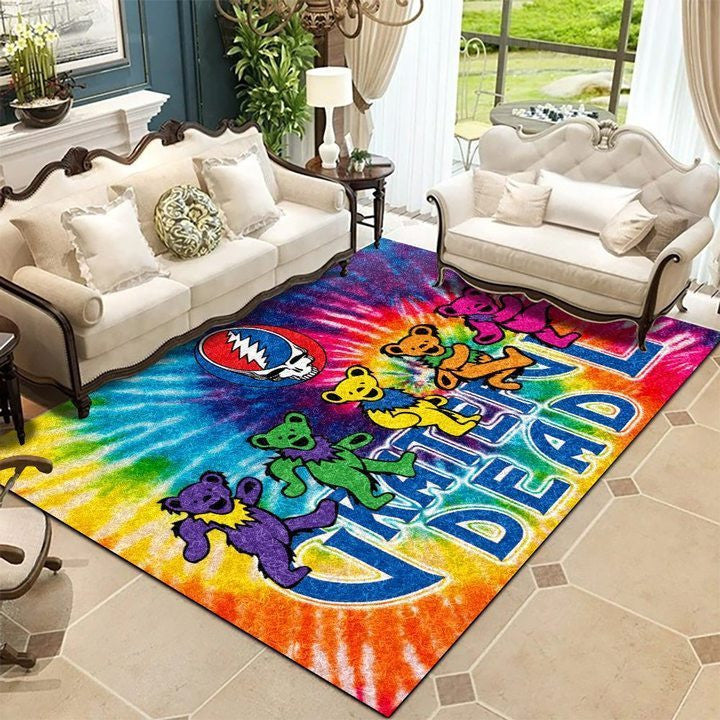 Dankbarer Toter Banda 1 Teppich, Teppiche - Outdoor Teppich, Teppich Wohnzimmer, Küchenteppich, Kinderzimmer, Modern