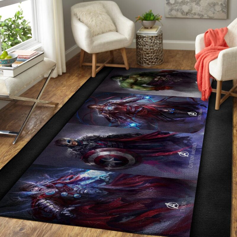 Avengers Marval Superheld 8 Teppich, Teppiche - Outdoor Teppich, Teppich Wohnzimmer, Küchenteppich, Kinderzimmer, Modern