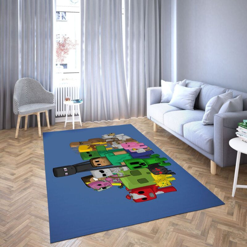 Minecraft Steve Spiel Favorit 4 Teppich, Teppiche - Outdoor Teppich, Teppich Wohnzimmer, Küchenteppich, Kinderzimmer, Modern