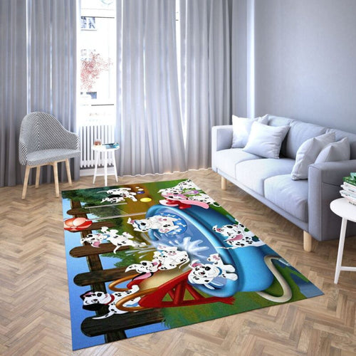 101 Dalmatiner Von Disney Lieblings Zeichentrick 5 Teppich, Teppiche - Outdoor Teppich, Teppich Wohnzimmer, Küchenteppich, Kinderzimmer, Modern