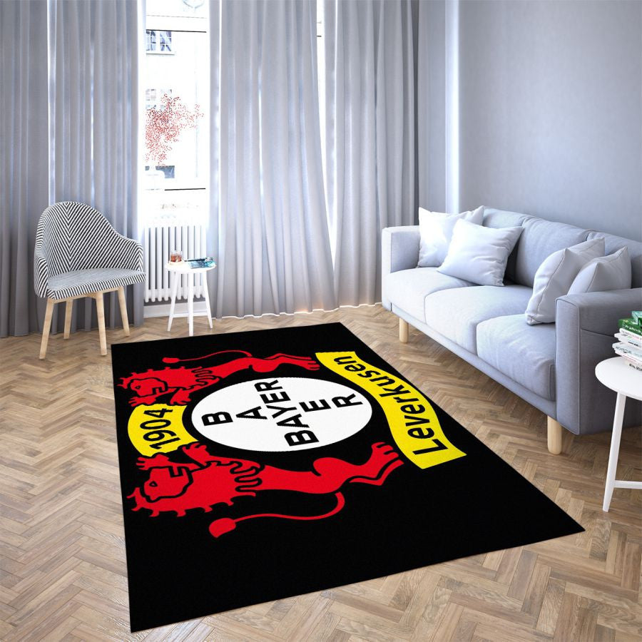 Bayer Leverkusen LieblingsFußballverein 8 Teppich, Teppiche - Outdoor Teppich, Teppich Wohnzimmer, Küchenteppich, Kinderzimmer, Modern