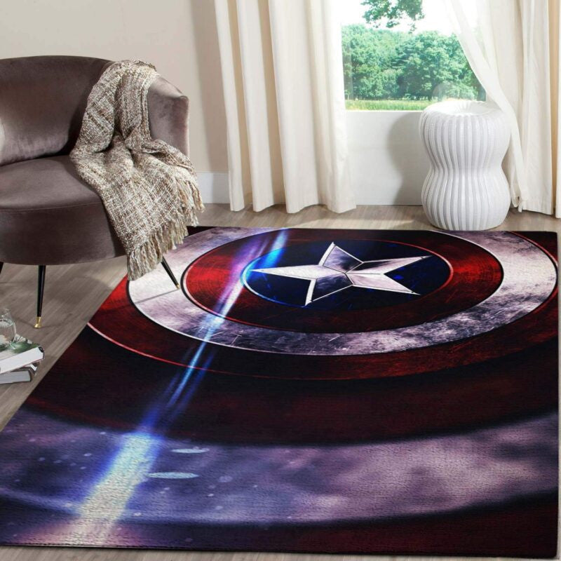 Avengers Marval Verteidigungsschild Captain Teppich, Teppiche - Outdoor Teppich, Teppich Wohnzimmer, Küchenteppich, Kinderzimmer, Modern