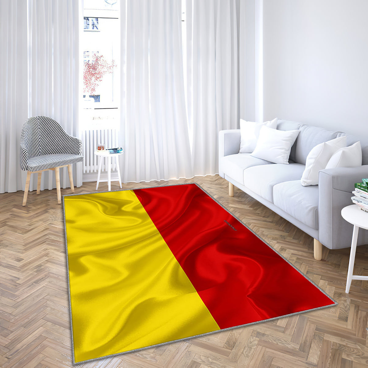 Mulheim Flag Silk Texture Teppich, Teppiche - Seidenfahne Outdoor Teppich, Teppich Wohnzimmer, Küchenteppich, Kinderzimmer, Modern