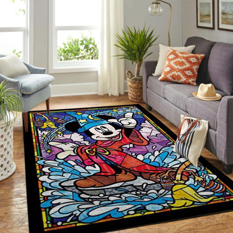 Mickey Vs Pluto Disney Teppich, Teppiche - Outdoor Teppich, Teppich Wohnzimmer, Küchenteppich, Kinderzimmer, Modern