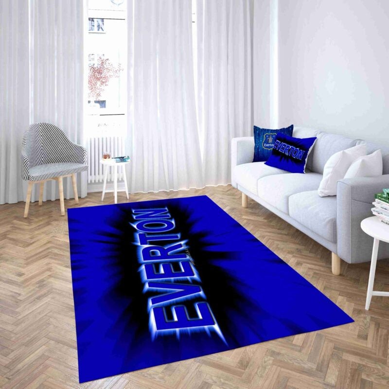 Everton Fußballverein Modernes Design E Teppich, Teppiche - Outdoor Teppich, Teppich Wohnzimmer, Küchenteppich, Kinderzimmer, Modern