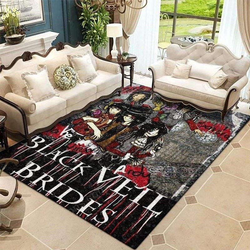 Black Veil Brides Band 1 Teppich, Teppiche - Outdoor Teppich, Teppich Wohnzimmer, Küchenteppich, Kinderzimmer, Modern