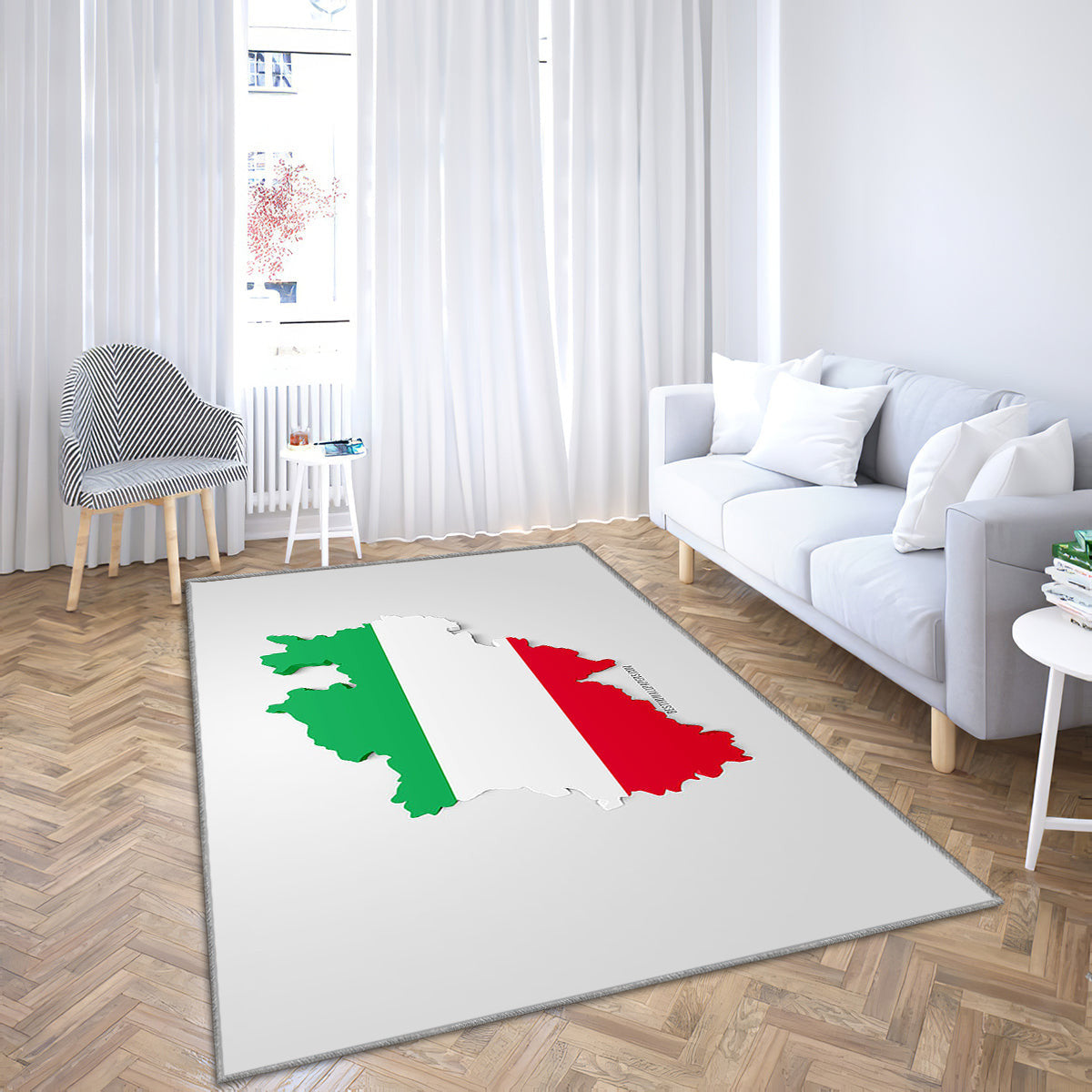 North Rhine Westphalia Map Silhouette 3D Flag Of North Teppich, Teppiche - Westphalia Federal Outdoor Teppich, Teppich Wohnzimmer, Küchenteppich, Kinderzimmer, Modern