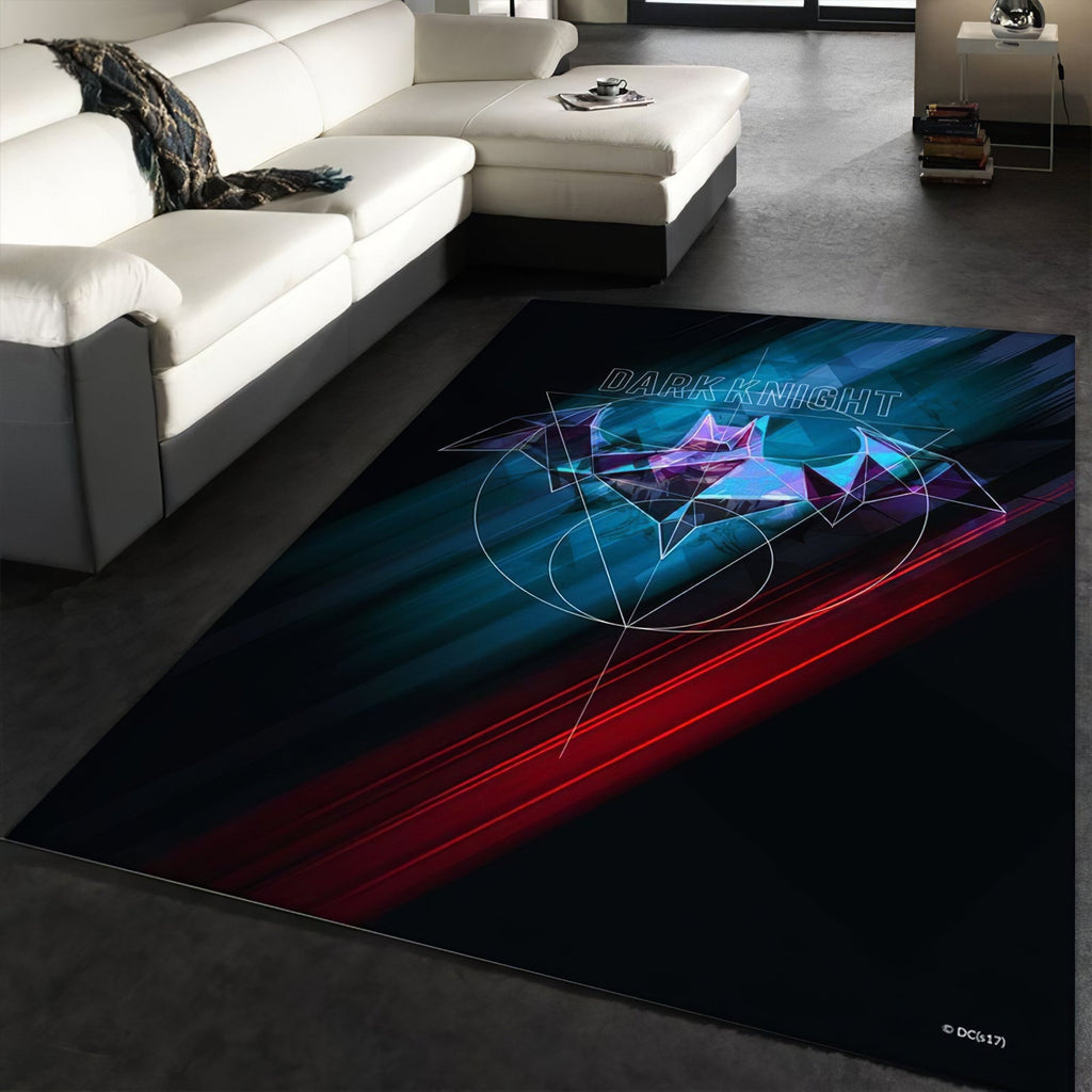 Batman Dark Knight Prismatic Logo Teppich, Teppiche - Outdoor Teppich, Teppich Wohnzimmer, Küchenteppich, Kinderzimmer, Modern