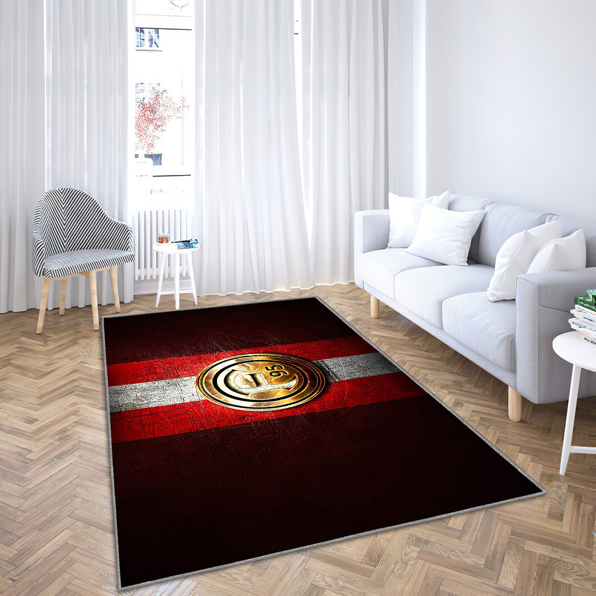 Fortuna Dusseldorf Teppich, Teppiche - Goldenes Logo Outdoor Teppich, Teppich Wohnzimmer, Küchenteppich, Kinderzimmer, Modern