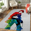 Kurt Watercolor Music Legends Art Teppich, Teppiche - Outdoor Teppich, Teppich Wohnzimmer, Küchenteppich, Kinderzimmer, Modern
