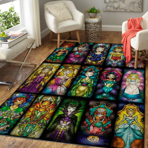 20 Disney Prinzessinnen In Einem Teppich, Teppiche - Outdoor Teppich, Teppich Wohnzimmer, Küchenteppich, Kinderzimmer, Modern