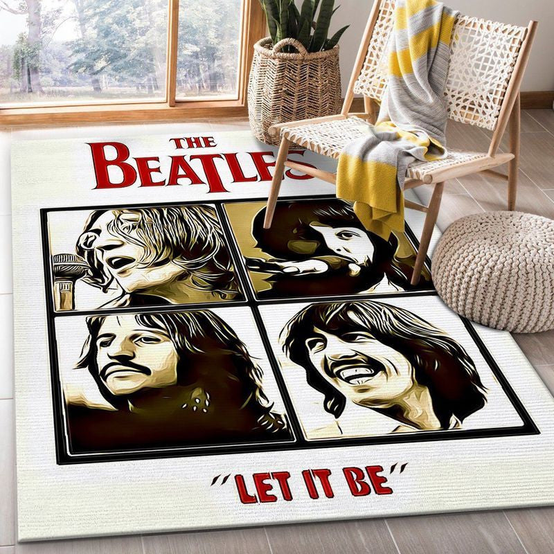 Let It Be The Beatles 1 Teppich, Teppiche - Outdoor Teppich, Teppich Wohnzimmer, Küchenteppich, Kinderzimmer, Modern