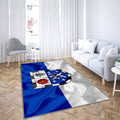 Saarbucken Flag Silk Texture Teppich, Teppiche - Seidenfahne Outdoor Teppich, Teppich Wohnzimmer, Küchenteppich, Kinderzimmer, Modern